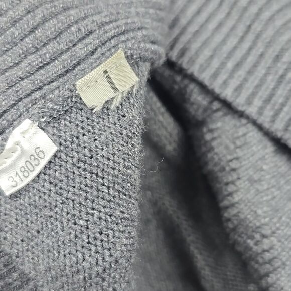 Ann Taylor Turtleneck Sweater Dress in Charcoal Grey Large - Picture 6 of 7